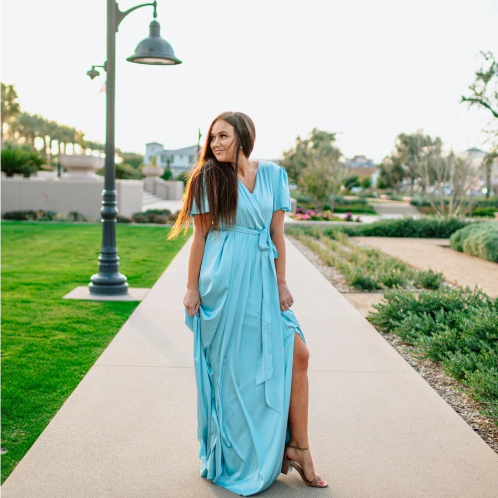 Light Blue Bridesmaid Dress (M)